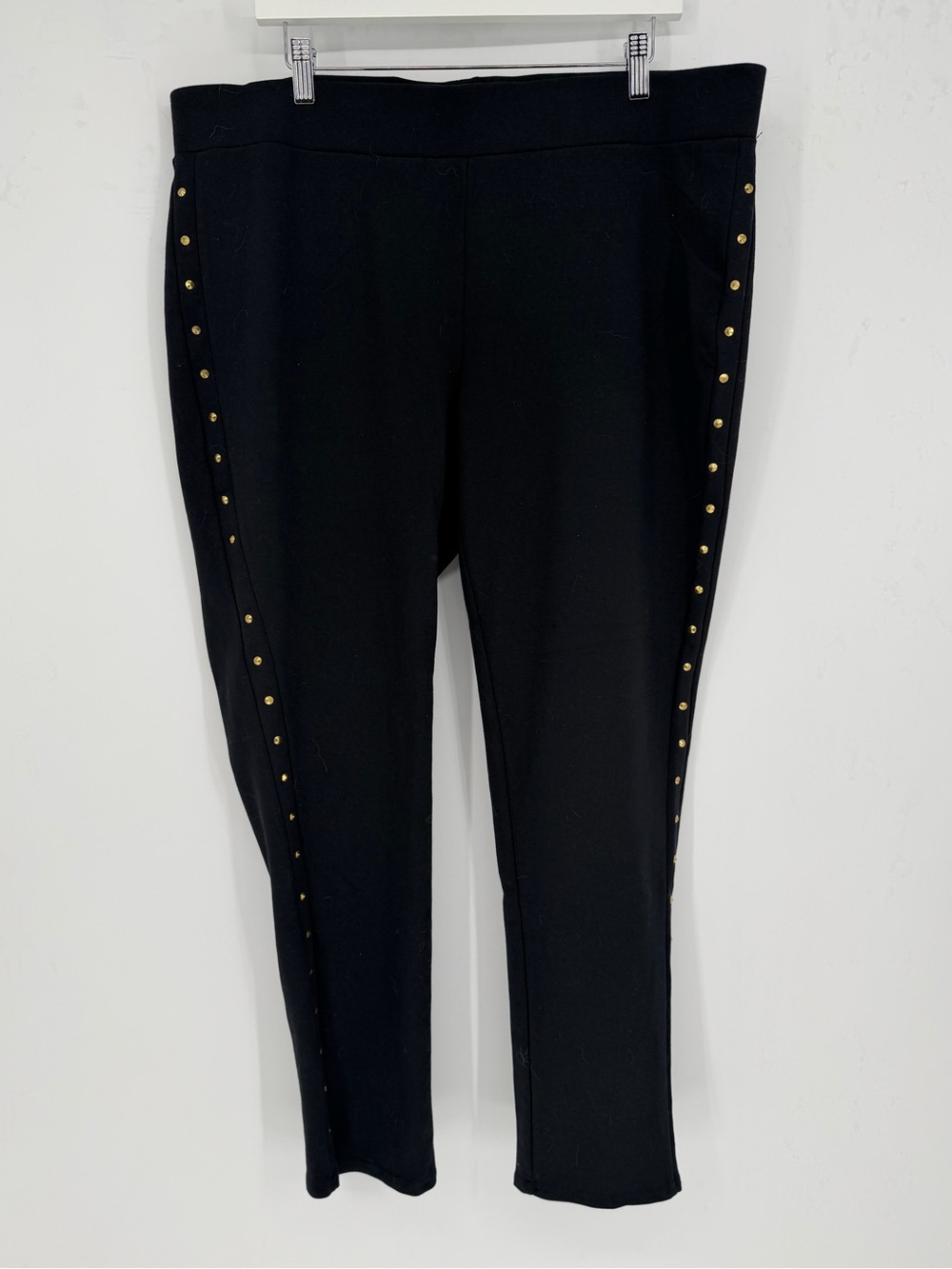 Black Lane Bryant Studded Leggings